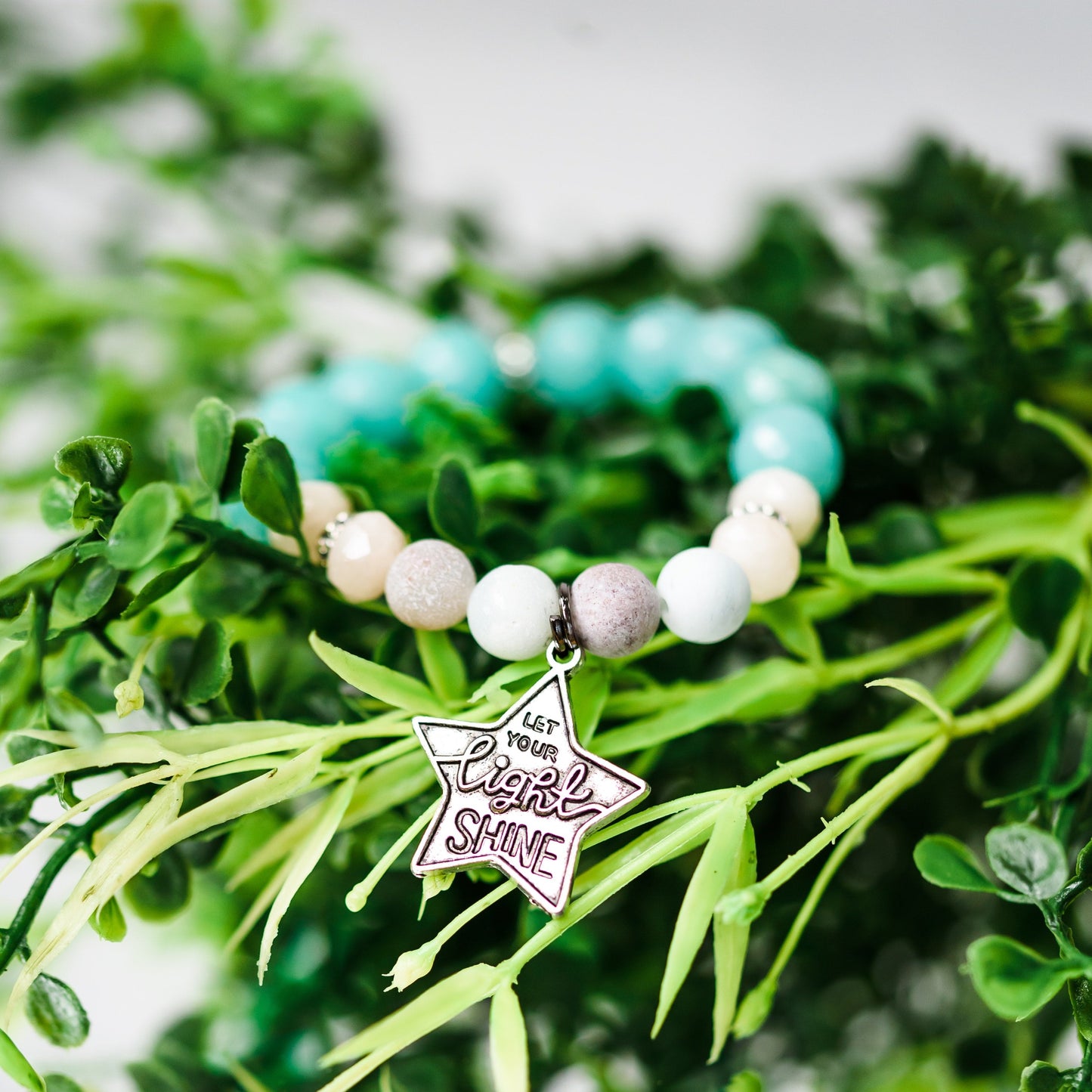 Water Lily Charm Bangle