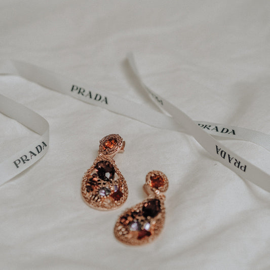 Gold Heart Stud Earring